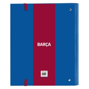 Carpeta de anillas F.C. Barcelona A4 Granate Azul marino (27 x 32 x 3.5 cm)