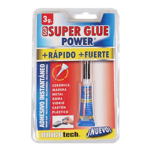 Adhesivo Instantáneo Bricotech Super Glue Power 3 g