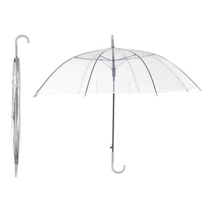 Paraguas Transparente Blanco Infantil Plástico (72 x 92 x 92 cm)