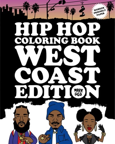 Hip Hop Coloring Book: West Coast Edition 1 stk