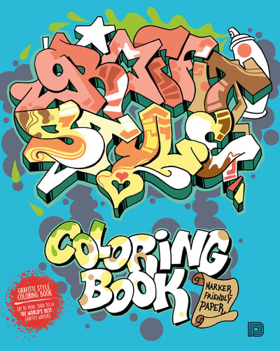 Graffiti Style Coloring Book - Björn Almqvist
