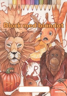 Block med blandat 3 - orange, 5-pack