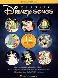 Classic Disney Songs, big-note piano