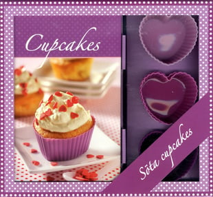 Cupcakes box - bok & 6 cupcakeformar