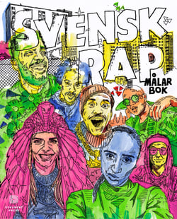 Svensk Rap målarbok - Ametist Azordegan