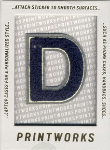 D - Embroidered Sticker