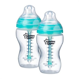 Tommee Tippee Closer To Nature Sutteflaske +0 mdr 2 x 340 ml 