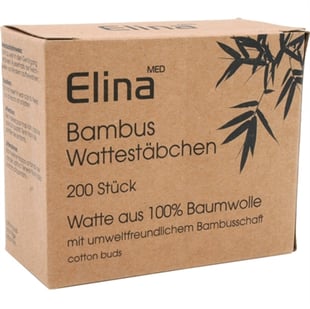 Elina Bomullspinnar med bambu 200 st.