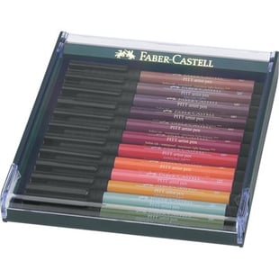 Faber-Castell - Pitt Artist Pen - Gaveæske Jordfarver (267422)