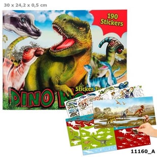 Gestalte dein - Dino Stickerworld Sticker Book