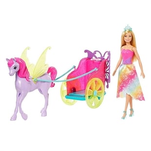 Barbie - Barbie Chariot + Fantasy Horse & Princess Doll