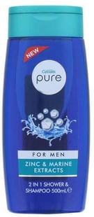 Cussons Pure Zinc &amp; Marine For Men 2in1 Shower Gel 500 ml