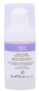Ren Instant Brightening Beauty Shot Eye Lift 15ml Clean Skin Care All Skin Types