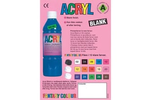 Brochure maling acryl blank