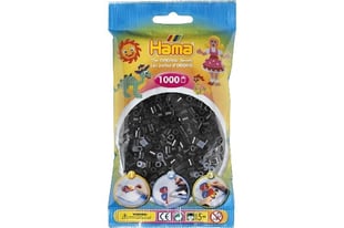 Hama Midi-Perlen 1000 Stück Schwarz