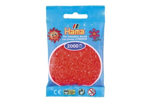 Hama Mini Perler Neon Rød