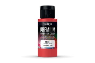 Vallejo Premium RC Color Scarlet Fluo, 60Ml.