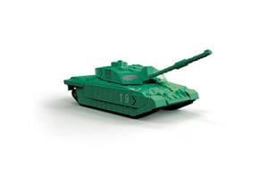 Airfix Quick Build Challenger Tank - Green