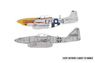 AIRFIX Mustang Dogfight Doubl - Messerschmitt Me262 & P-51D