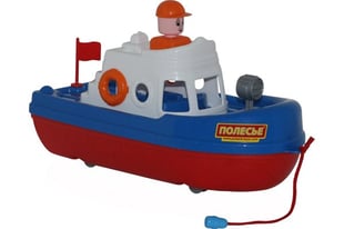 Redningsbåd 31x14,5x17,5cm i net ass. farver