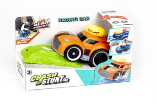 Contruck Crash Stunt Car Med Lys, 4Xlyd & Try Me, Orange 