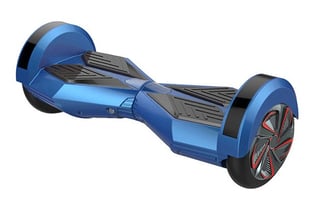 X8-MARS Segboard, Blå, 8'' hjul med lys