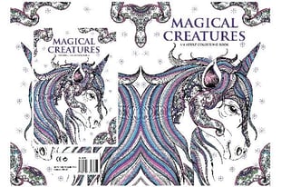 "Malebog A4 Magical Creatures 32 sider"