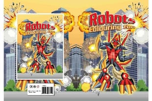 Malebog A4 Robots 16 sider