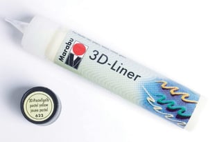 Marabu 3D Liner Pastel Gul 25Ml