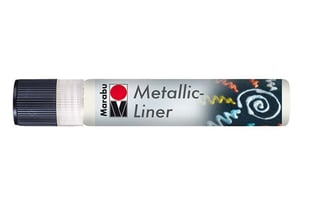 "Metallic liner 25ml hvid"