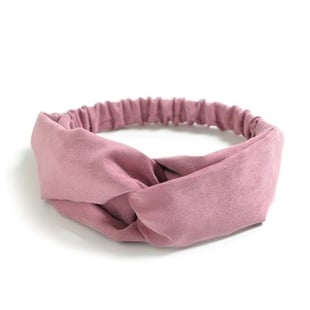 Everneed Annemone - Wildleder-Stirnband rosa