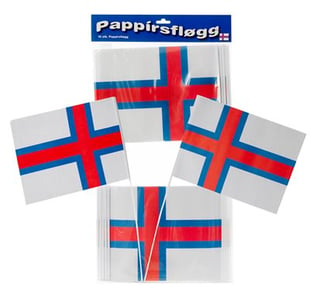 Festflag på pind A4 Færøsk
