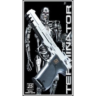 25 skott Terminator silver +3år, 31x16x3 cm