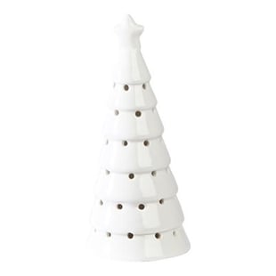 Juletræ med LED, H 17,5cm, B 7,5cm, Hvid DANSK TITEL SKAL VÆRE DEAKTIVERET/SK