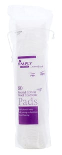 Simply Cotton Round Cosmetic Pads 80'