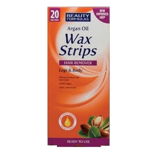 Beauty Formulas Argan Oil Wax Strips 20's