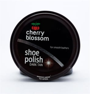 Cherry Blossom Shoe Polish Dark Tan 50ml
