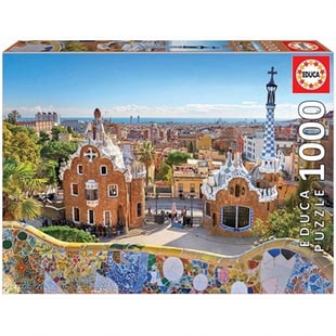 Educa 1000 Barcelona View FOM Park Guell puslespil
