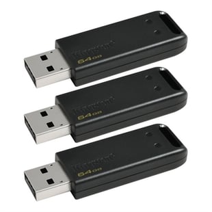Kingston, 3-pack 64GB USB 2.0 DataTraveler 20