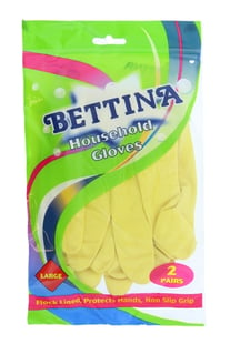 Bettina hushållshandskar stora 2 -pack