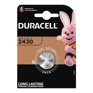 Duracell, CR 2430 Litium knapcellebatteri, 1pk