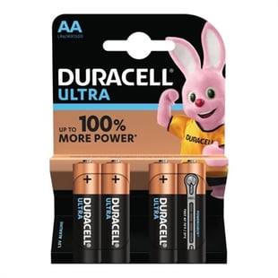 Duracell, Ultra Power AA Batterier, 4pk