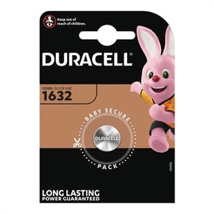 Duracell, CR1632 Litium knapcellebatteri, 1pk