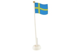 Födelsedag flagga i trä, svenska