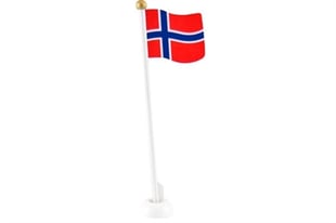 Geburtstags-Flagge aus Holz, Norwegisch