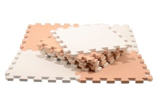 Magni Boden Puzzle in Schaum weiß und Sand 10.