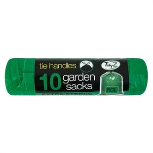 Garden Bags Tie Handles 50L 10'