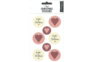 HOBBY2YOU Modern Christmas Stickers Hearts