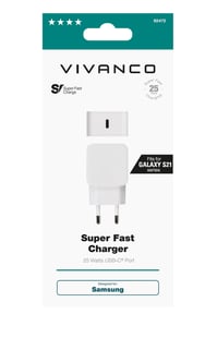 Vivanco Super Fast Home Charger för Samsung 25W