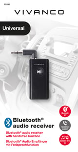 Vivanco Bluetooth-ljudmottagare 3,5 mm svart